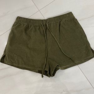 Forever 21 XXI - Corduroy Green Shorts